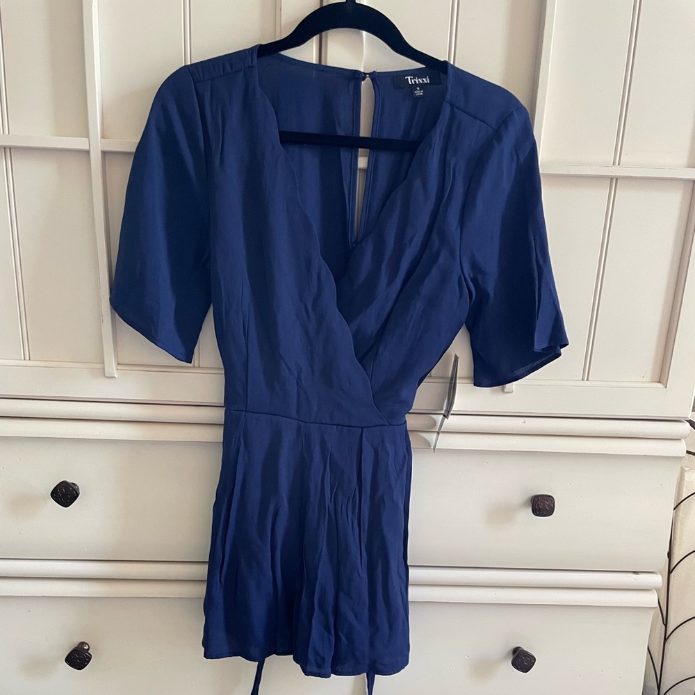 Navy blue romper